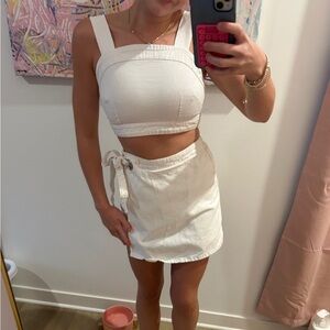 White denim set 
Brand new